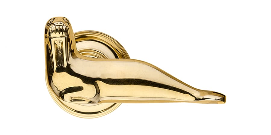 Zdjęcie klamki mosiężnej do drzwi WALROS 100 Klamka mosiężna do drzwi WALROS 100