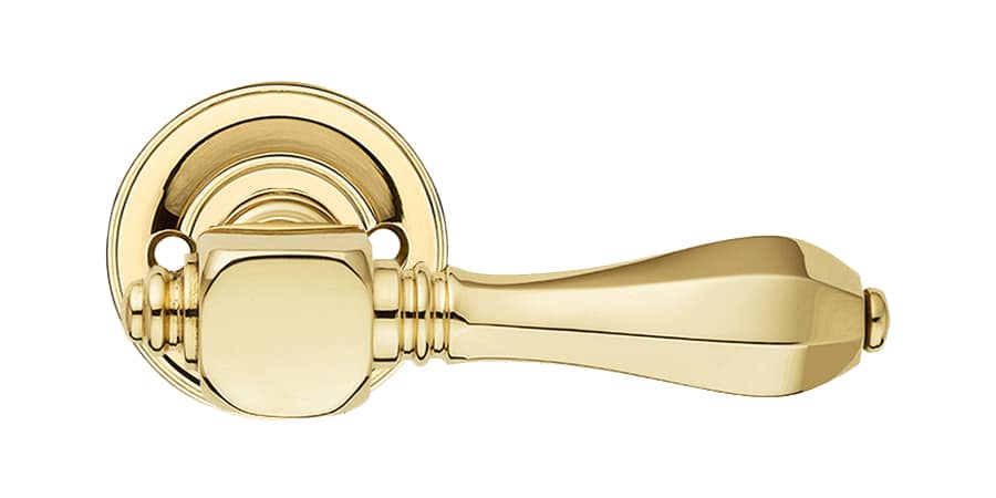 Medici 117mm, messing dørgreb Medici 117mm, messing dørgreb sandstøbt højglans poleret