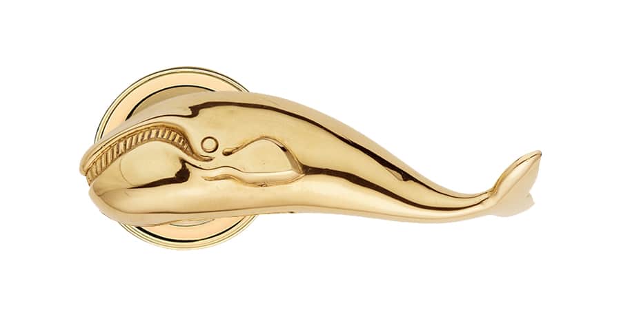 Chrystian Klamka mosiężna do drzwi WHALE 138