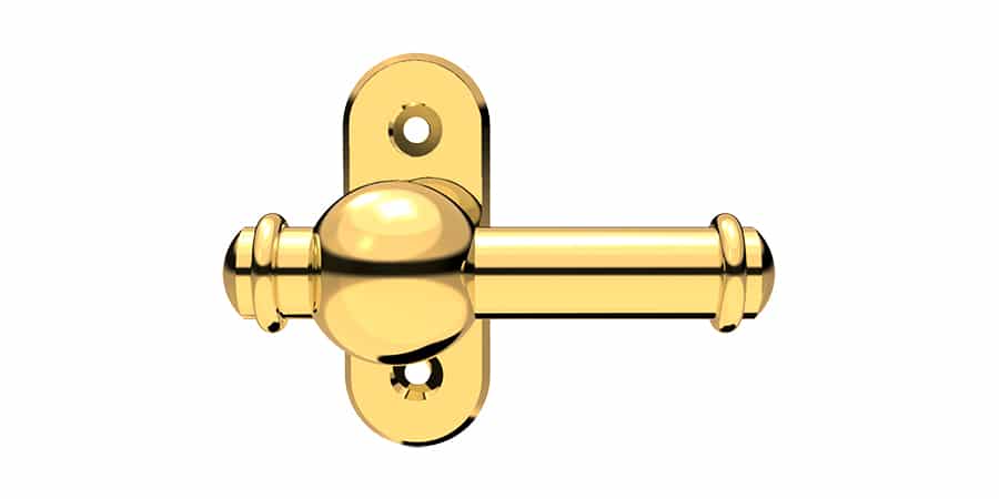 Zdjęcie klamki mosiężnej do okna CREUTZ 74 Klamka mosiężna do okna CREUTZ 74