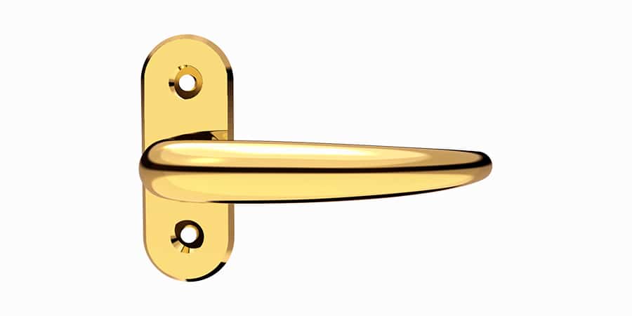 Zdjęcie klamki mosiężnej do okna COUPE 87 Klamka mosiężna do okna COUPE 87