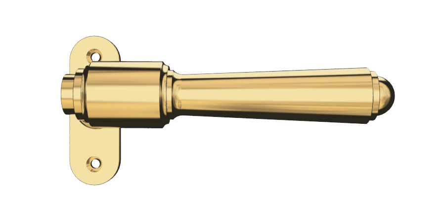 Zdjęcie klamki tarasowej z mosiądzu BRIGGS 112 Klamka tarasowa z mosiądzu BRIGGS 112